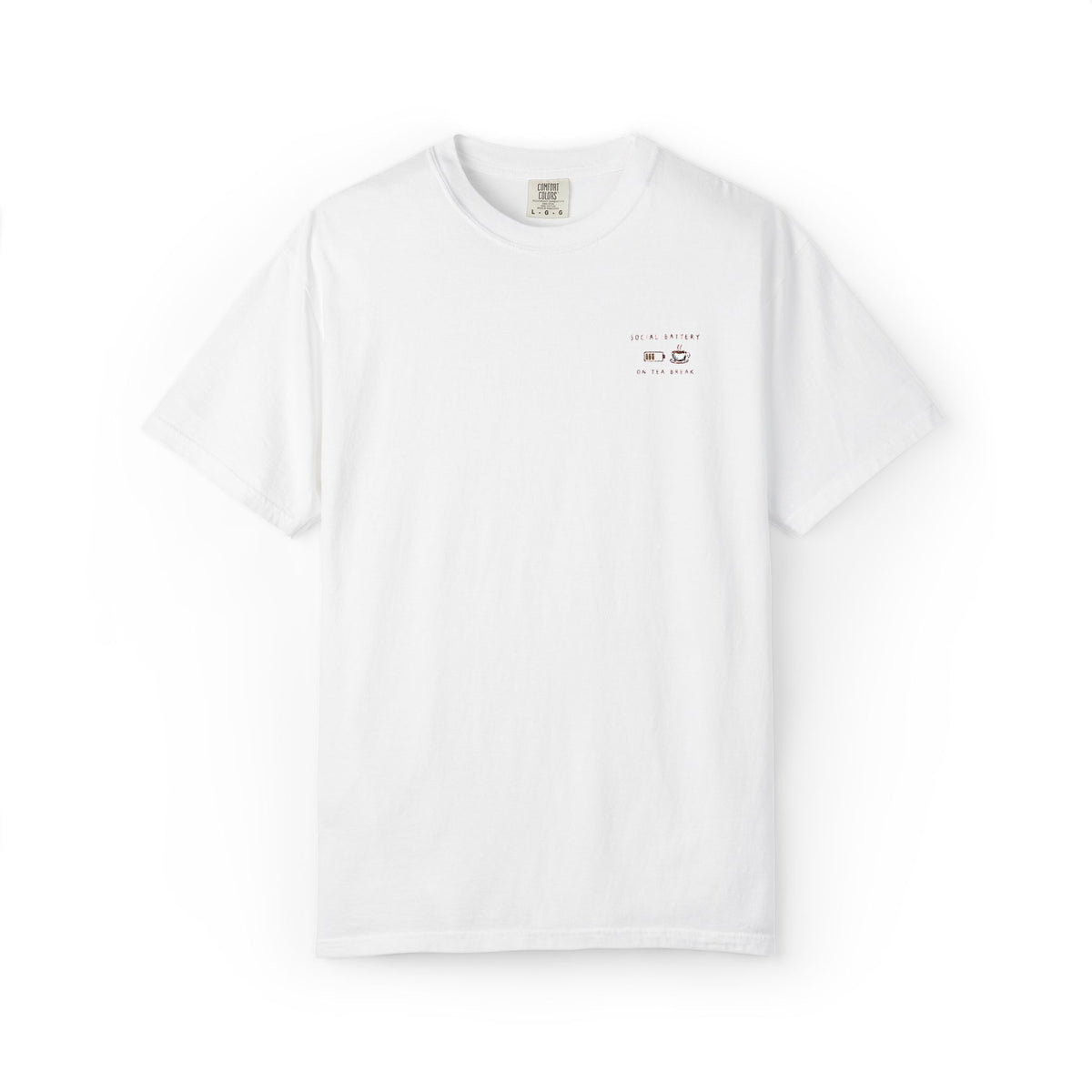 Social Battery On Tea Break T-shirt